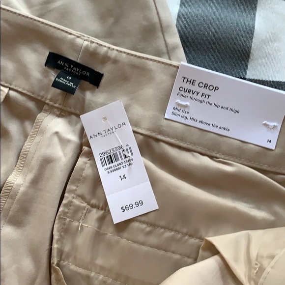 NWT Ann Taylor size 14 crop pant - Picture 2 of 4